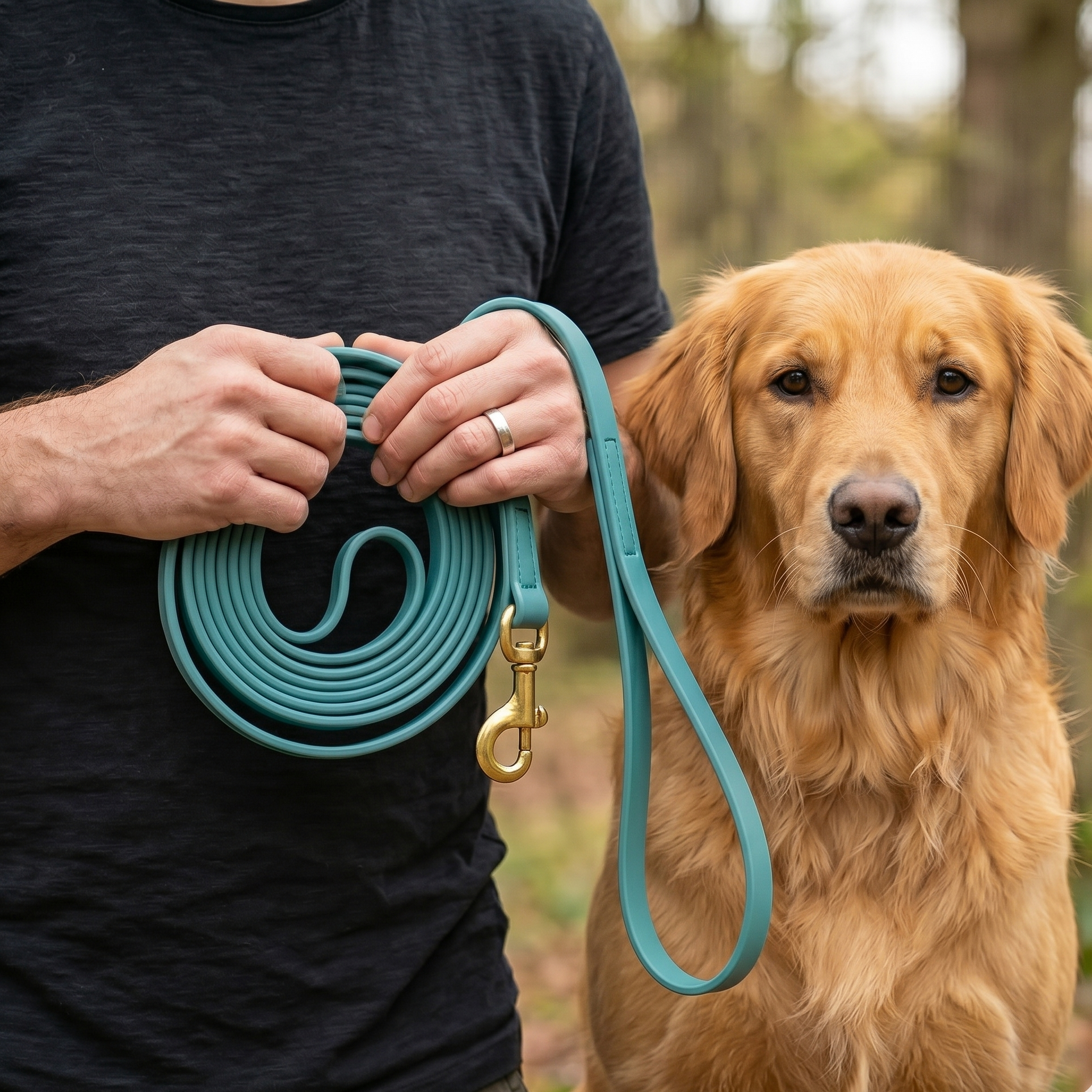 PowerFlex leash for Golden Retriever in many colors