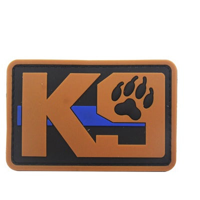 K9 PVC patch orange 8 x 5 cm