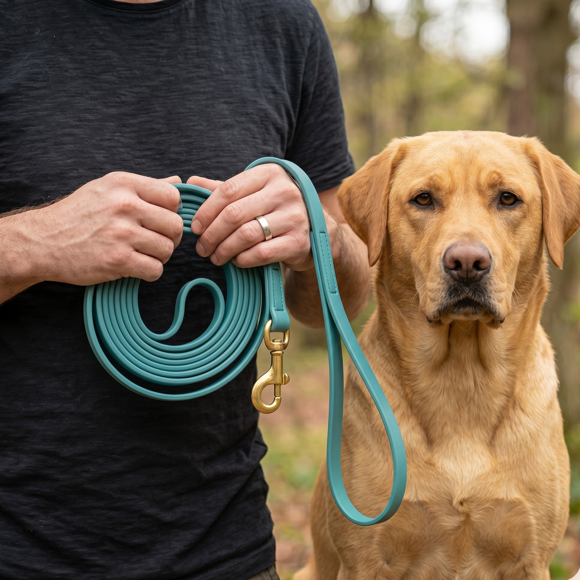 PowerFlex leash for Labrador in many colors