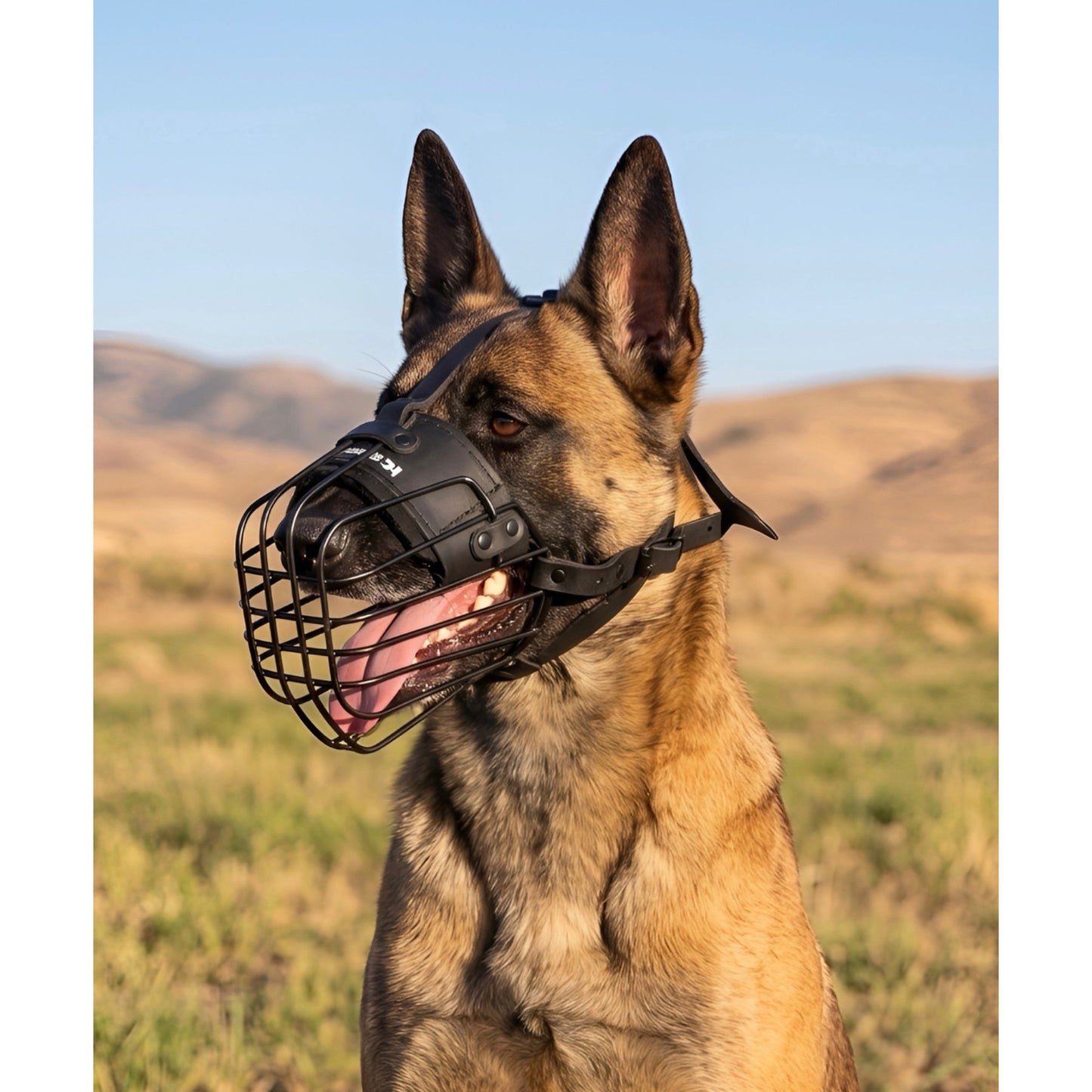 3D metal wire muzzle for Belgian Malinois