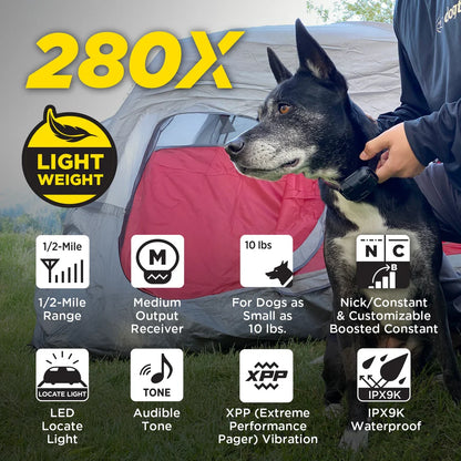 Dogtra 280X specifications pictogram