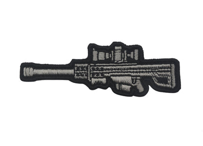 Die-cut rifle patch for tactical gear