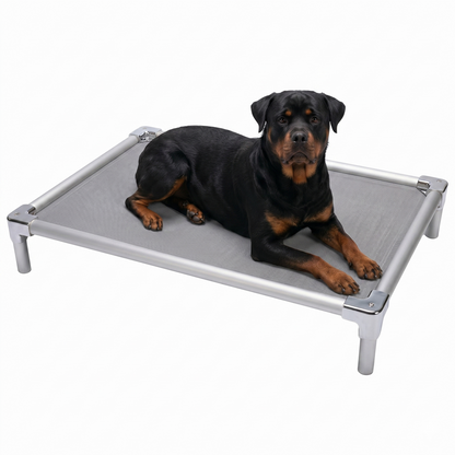 Orthopedic aluminum elevated bed for Rottweiler