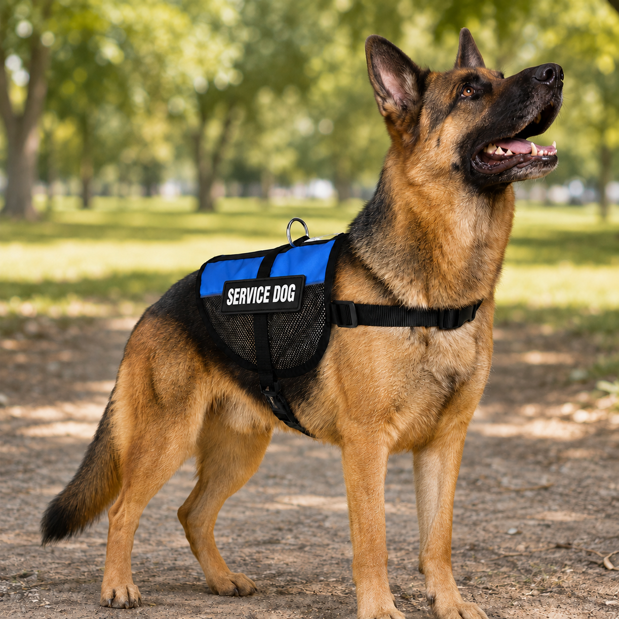Service dog vest - blue