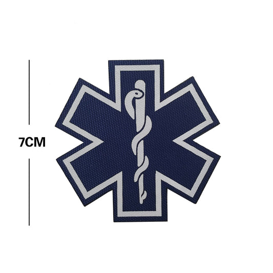 Star of Life patch navy blue 7 cm